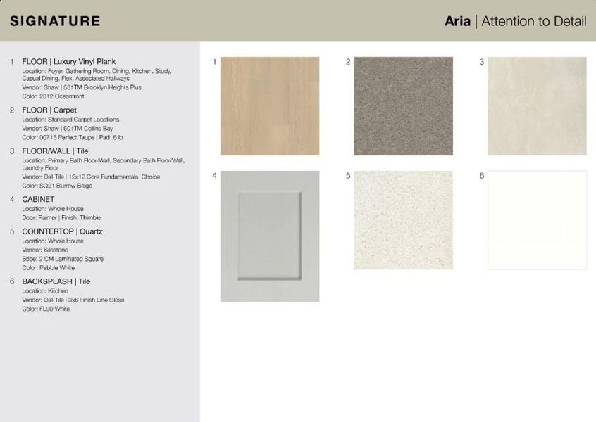 9615 Westminster Manor Drive design selections. Home is currently under construction and selections are subject to change.