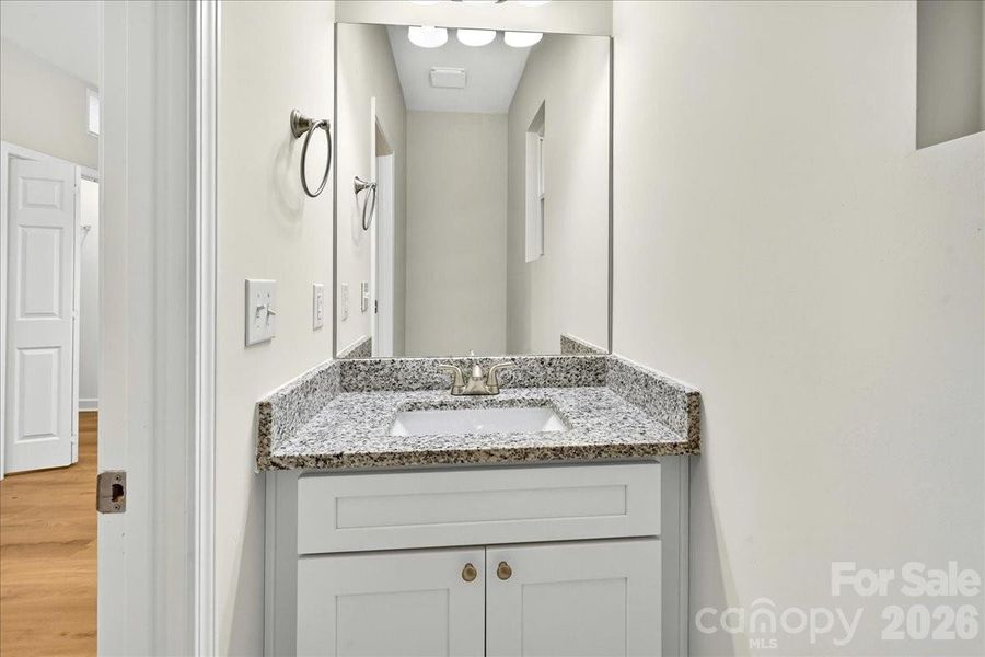 Half bath downstairs Half bath downstairs
