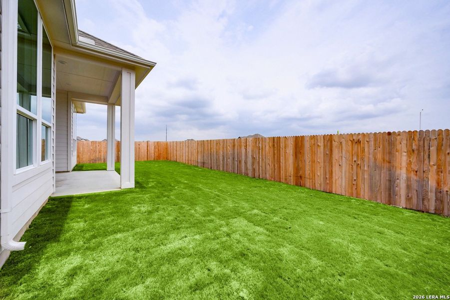 Exterior details and patio area of a home in Venado Crossing, Cibolo (Image 3).