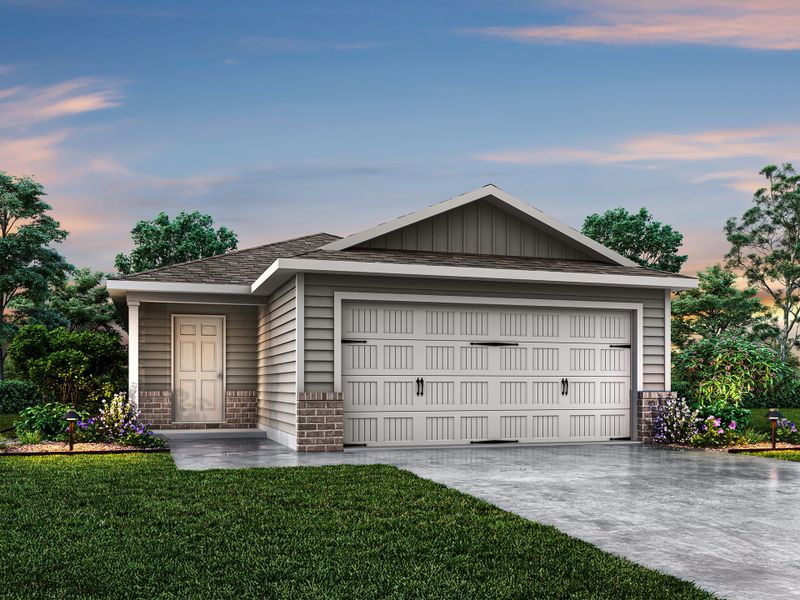 Representative exterior photo of a completed home built from the Olympic by National HomeCorp in Las Colinas, Kenedy, TX (Image 6). Representative exterior photo of a completed home built from the Olympic by National HomeCorp in Las Colinas, Kenedy, TX (Image 6).