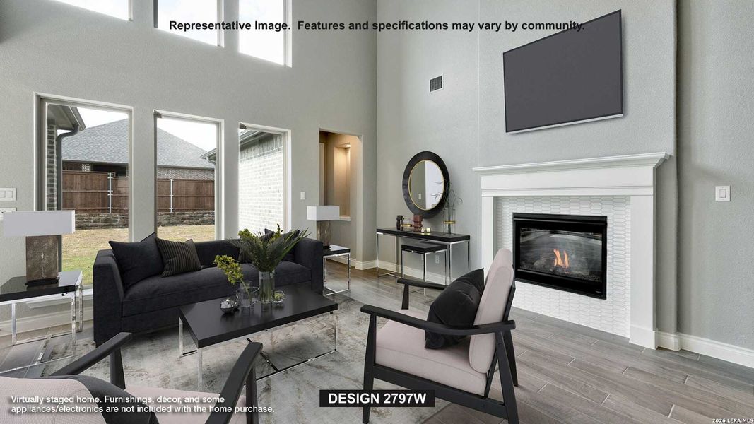 Furnished interior view inside a new home in Kallison Ranch, San Antonio (Image 5).