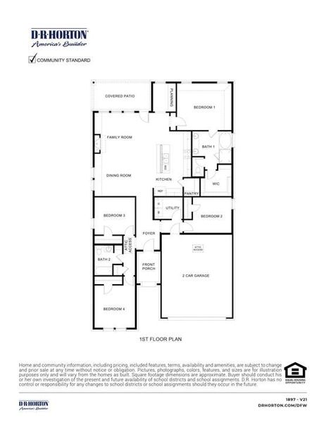2D floor plan layout of this home in Madera, Royse City, TX (Image 2). 2D floor plan layout of this home in Madera, Royse City, TX (Image 2).