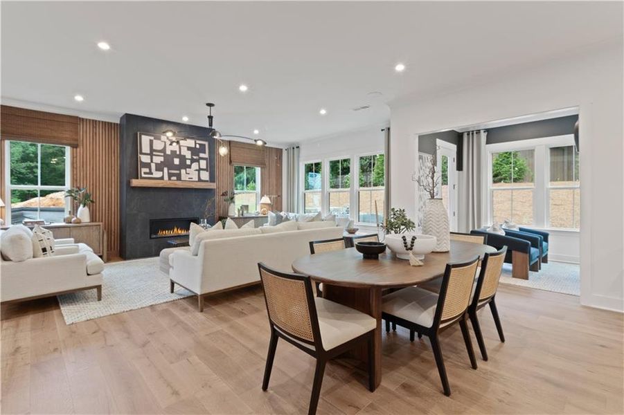 Furnished interior view inside a new home in Silverwood, Cumming (Image 10).