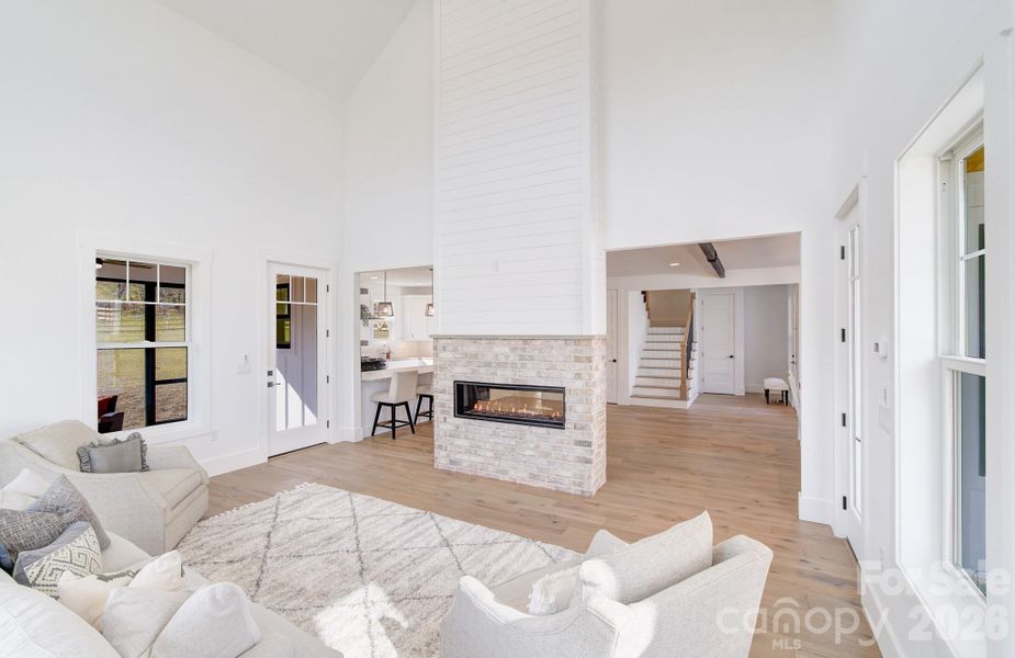 Furnished interior view inside a new home in , Mills River (Image 11).