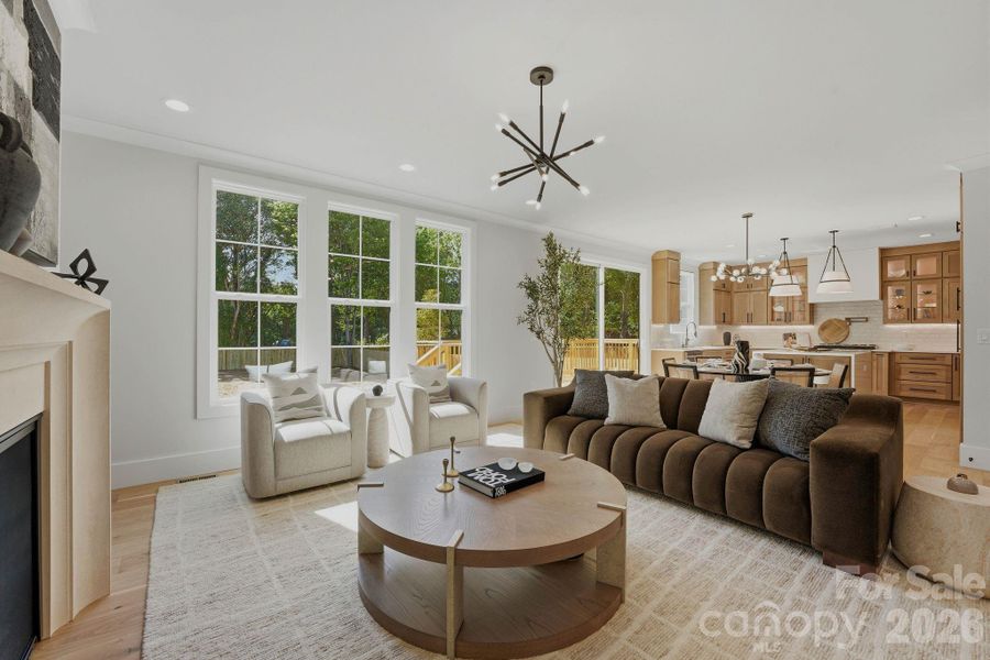 Furnished interior view inside a new home in , Charlotte (Image 6). Furnished interior view inside a new home in , Charlotte (Image 6).