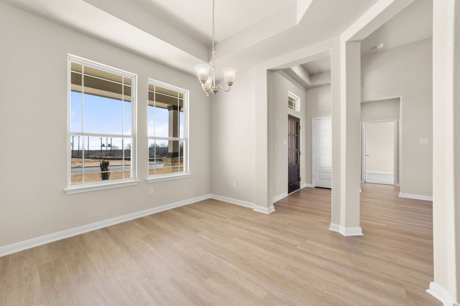 Spacious, unfurnished interior of a new home in Villas Las Flores, Floresville (Image 22).