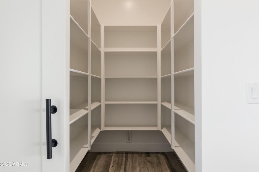 Pantry with Barn Door Pantry with Barn Door