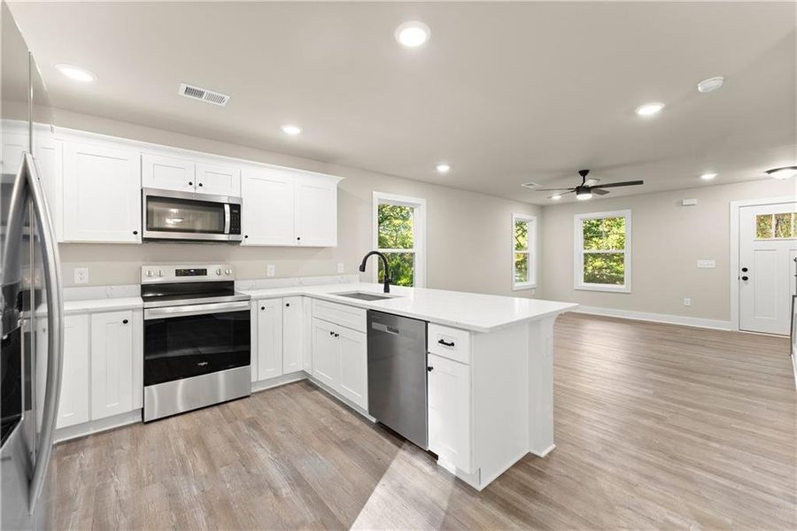 Furnished interior view inside a new home in , Gainesville (Image 10).