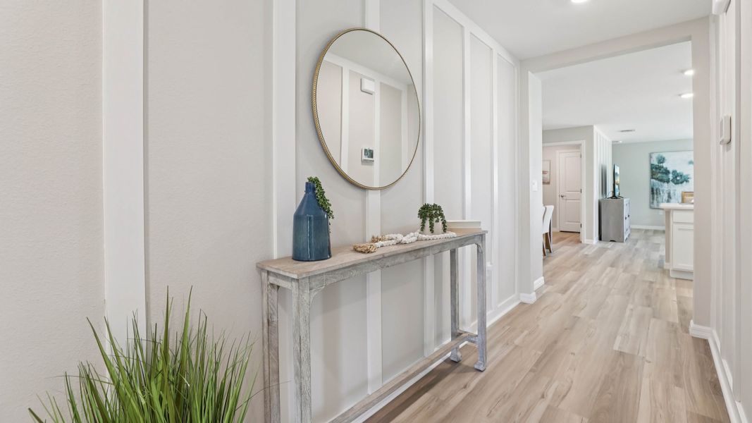 Representative furnished interior of a home built from the LAKESIDE by D.R. Horton in Sunset Hills, Summerfield (Image 4).