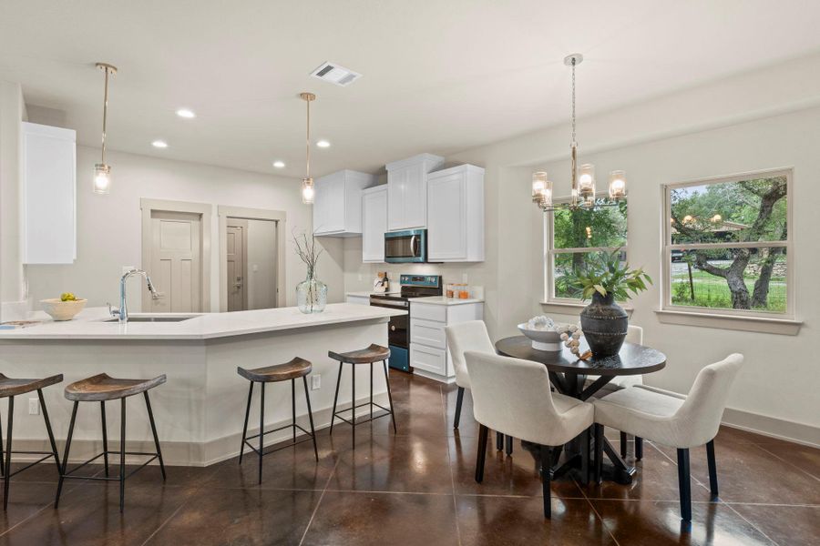Furnished interior view inside a new home in , Dripping Springs (Image 7).