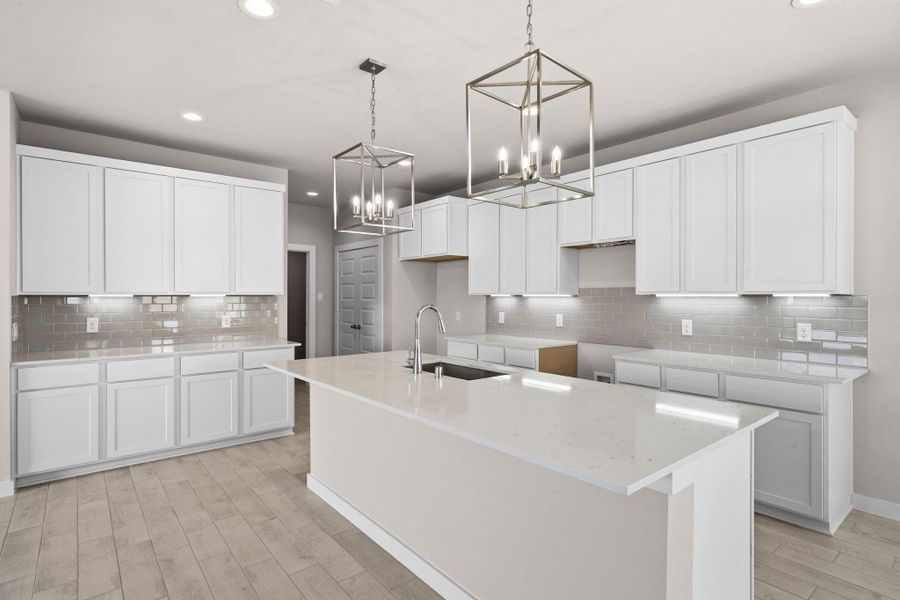 Furnished interior view inside a new home in Sunterra Lakes, Fulshear (Image 12).