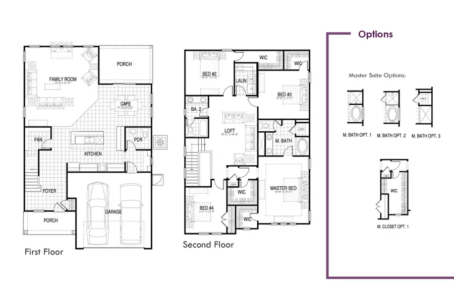 2D floor plan layout for the Denver by Hunter Quinn Homes in Autumn Mill, Seneca, SC (Image 5). 2D floor plan layout for the Denver by Hunter Quinn Homes in Autumn Mill, Seneca, SC (Image 5).