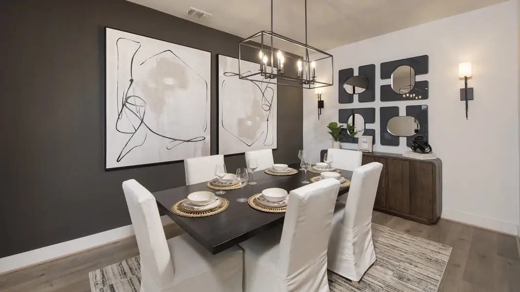 Furnished interior view inside a new home in Santa Rita Ranch - Eldorado, Liberty Hill (Image 5).