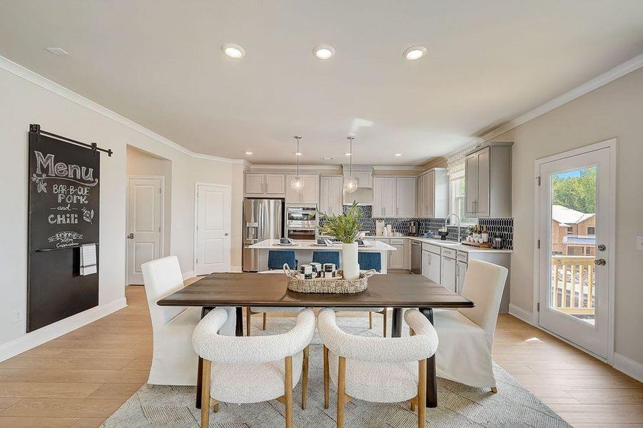 Furnished interior view inside a new home in Falls Creek, Flowery Branch (Image 5).