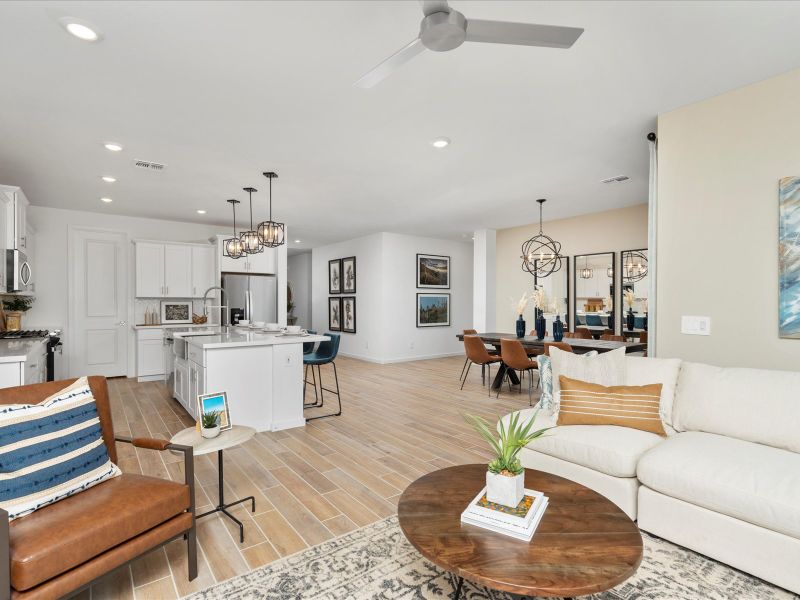 Furnished interior view inside a new home in Abel Ranch Reserve Series, Goodyear (Image 5).