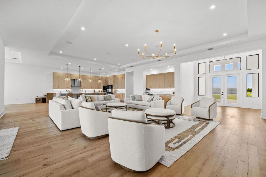 Furnished interior view inside a new home in , Port St. Lucie (Image 47).