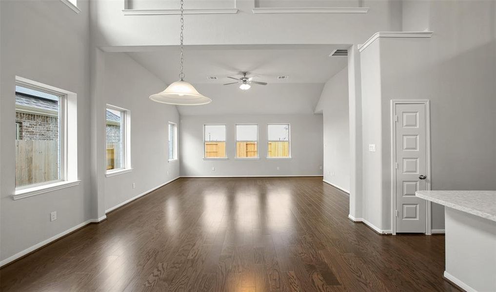 Dining area into great room (*Photo not of actual home and used for illustration purposes only.)