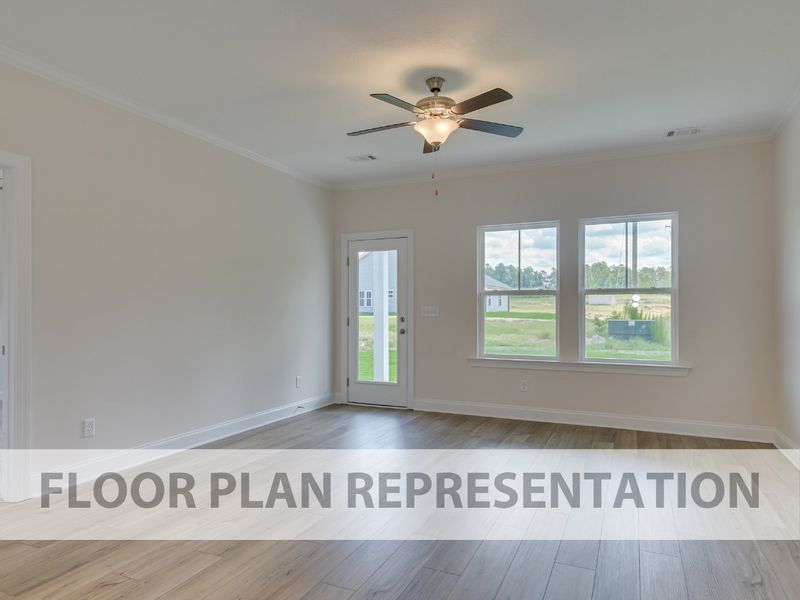 Living Room | 1800 Plan by Ivey Homes Living Room | 1800 Plan by Ivey Homes