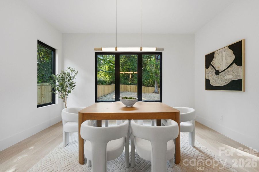 Furnished interior view inside a new home in , Charlotte (Image 10).