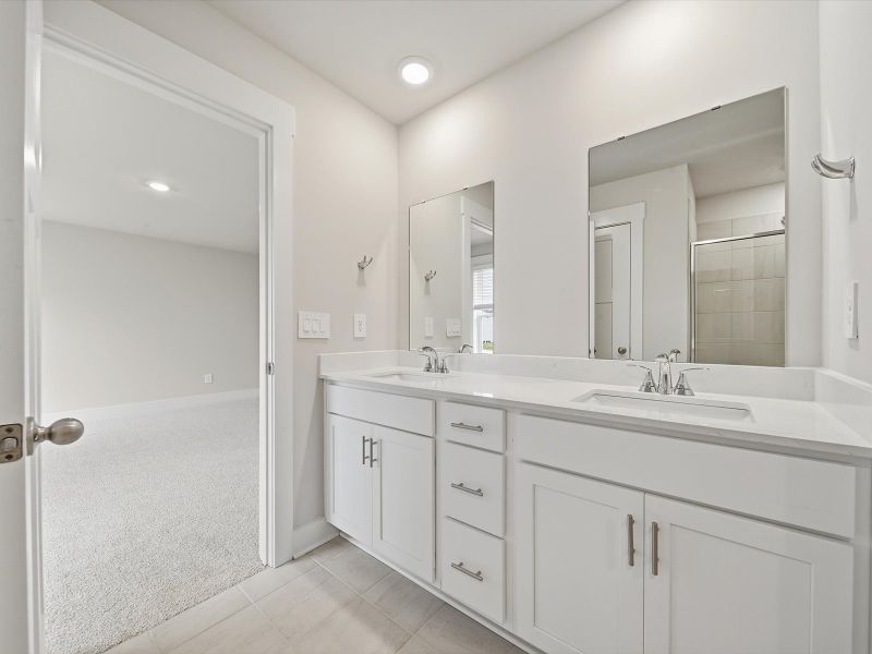 Furnished interior view inside a new home in Crossing at Abner Creek, Greer (Image 5).