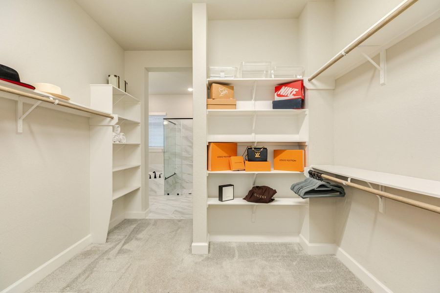 This is your dream closet. Organize and showcase your items on two sets of built-in  Plenty of storage shelving. must see to appreciate   You must see to appreciate