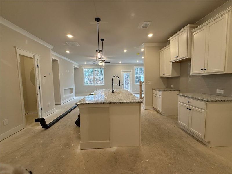 Furnished interior view inside a new home in The Towns at Auburn Station East, Auburn (Image 4).