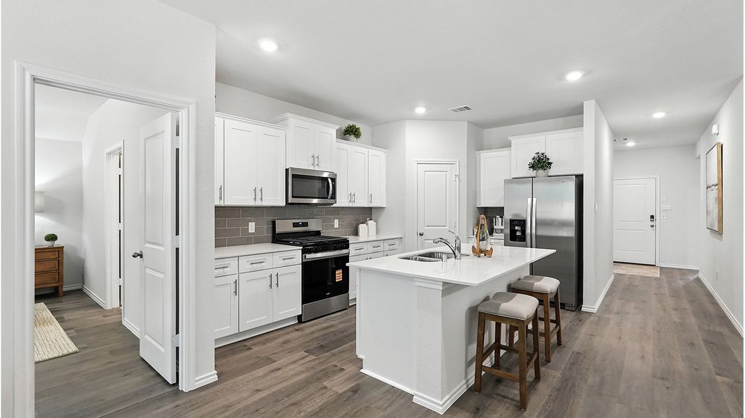 Representative furnished interior of a home built from the Huntsville by D.R. Horton in The Reserve at Timber Creek, Lindale (Image 10).