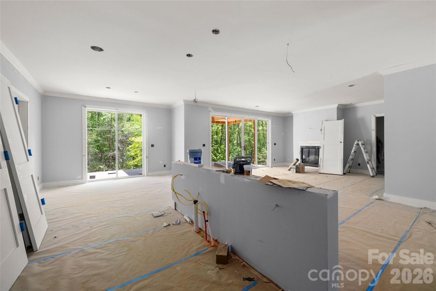 In-progress construction of a new home in , Etowah, NC (Image 17).