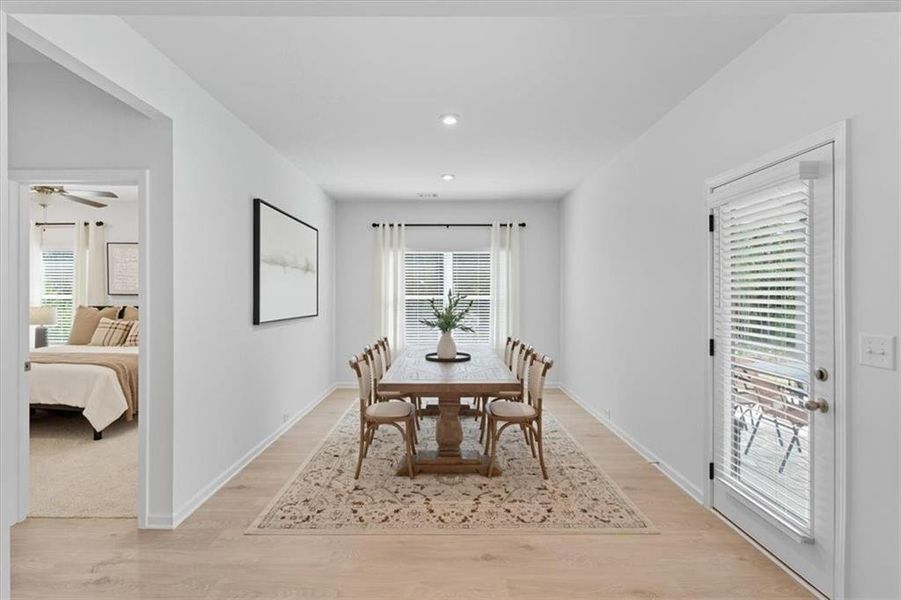 Furnished interior view inside a new home in Meadow Pines, Dallas (Image 8). Furnished interior view inside a new home in Meadow Pines, Dallas (Image 8).