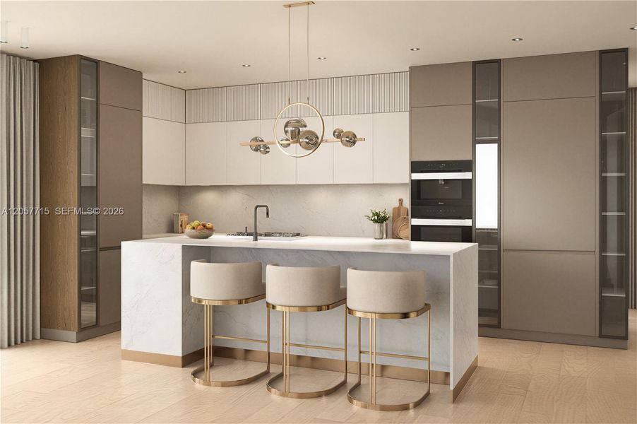 Furnished interior view inside a new home in , Fort Lauderdale (Image 9).