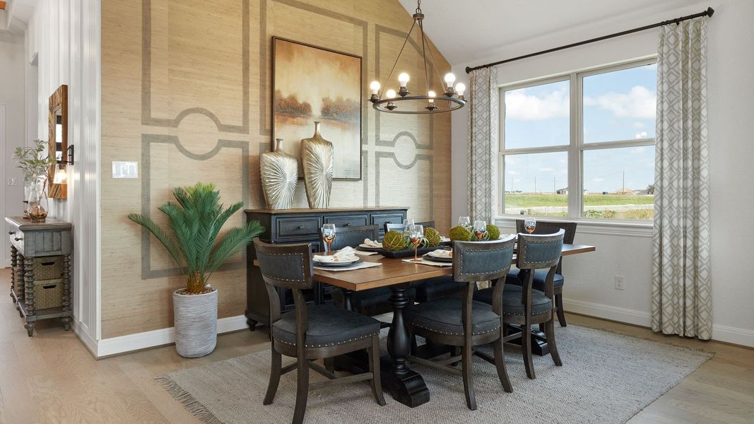 Representative furnished interior of a home built from the Mahogany by Brightland Homes in Sunterra, Katy (Image 7).