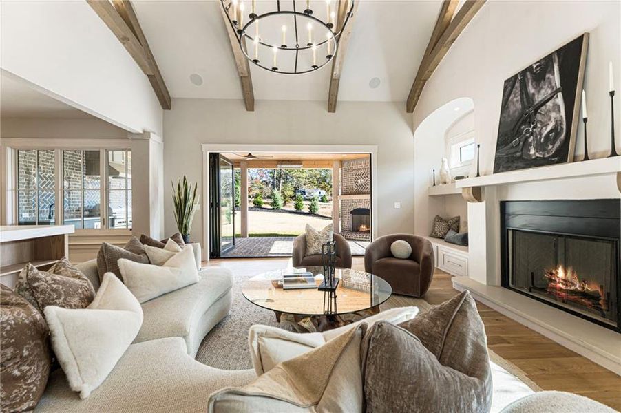 Furnished interior view inside a new home in , Alpharetta (Image 76).