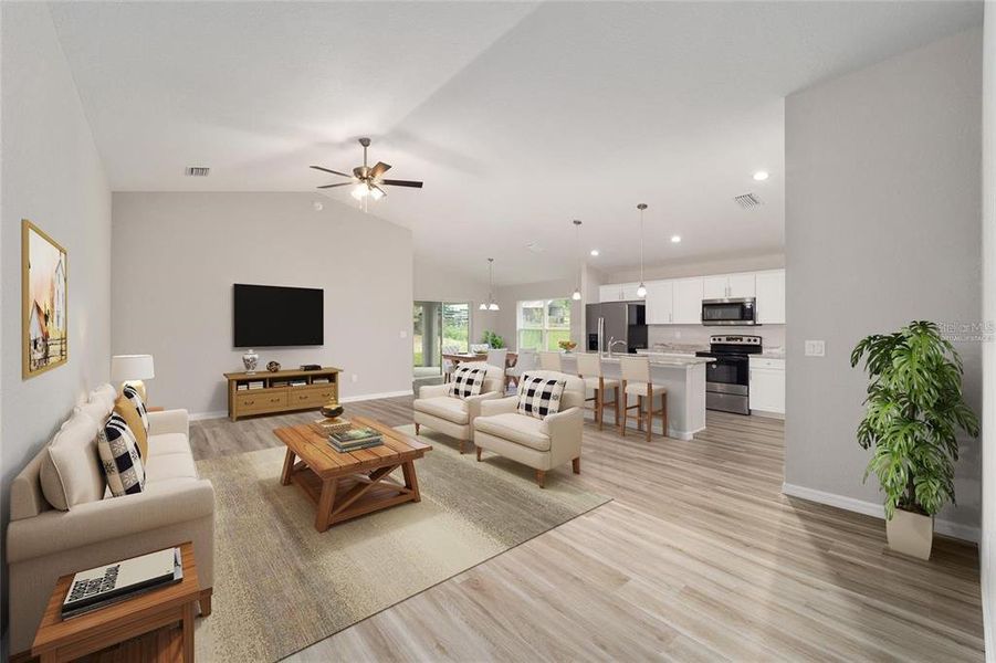 Furnished interior view inside a new home in , Summerfield (Image 10).