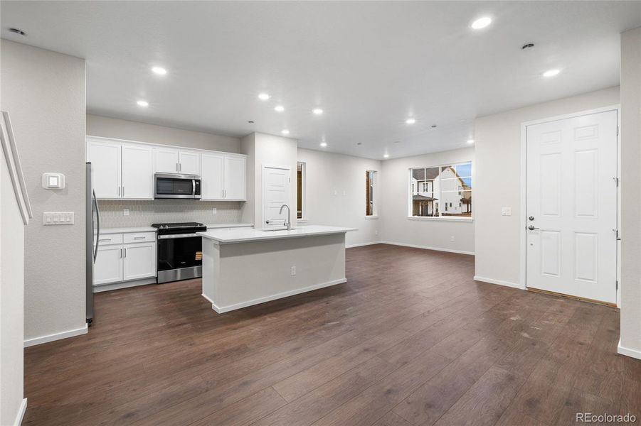 Furnished interior view inside a new home in Painted Prairie, Aurora (Image 7).