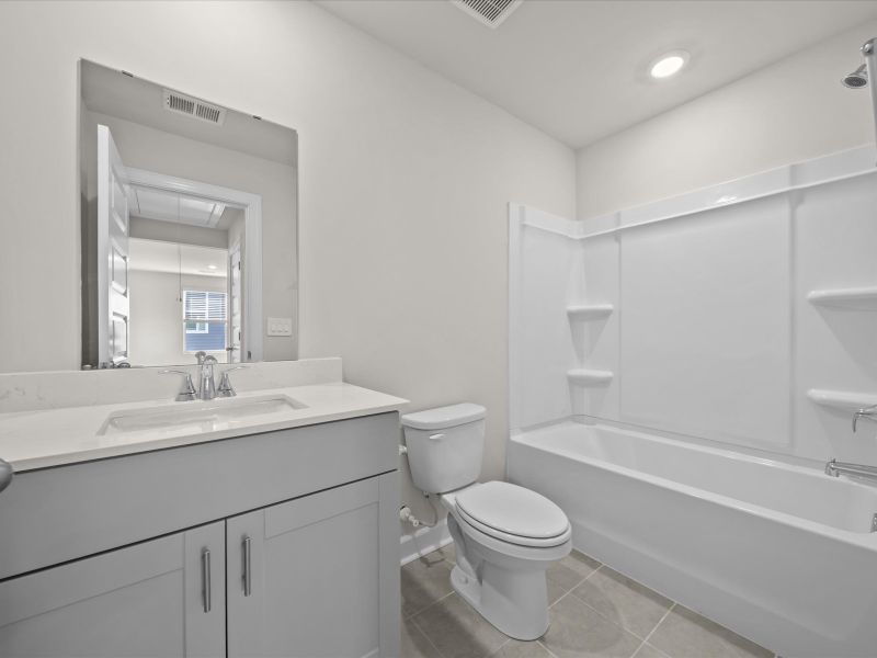 Furnished interior view inside a new home in Village at White Pine, Pendleton (Image 7).