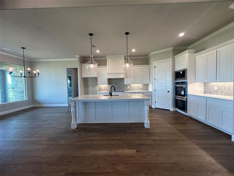 Furnished interior view inside a new home in , Dish (Image 10).
