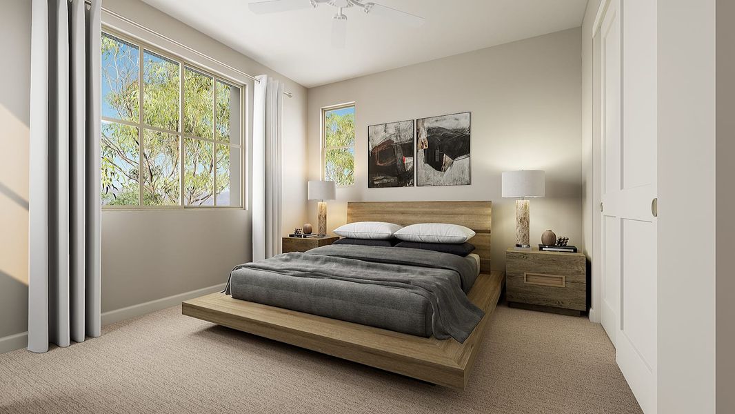 Representative furnished interior of a home built from the Garden Plan 3002 by Tri Pointe Homes in Waterston Central, Gilbert (Image 9).