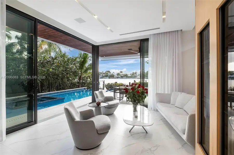 Furnished interior view inside a new home in , Miami Beach (Image 11).