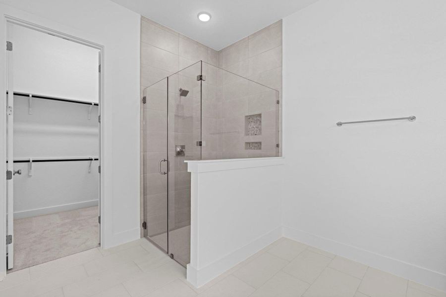 Walk-in shower in Primary Bath