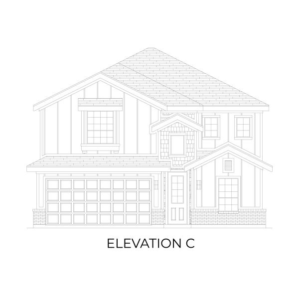 Representative rendering of the exterior for the Ford Select F by First Texas Homes (Image 7). Representative rendering of the exterior for the Ford Select F by First Texas Homes (Image 7).