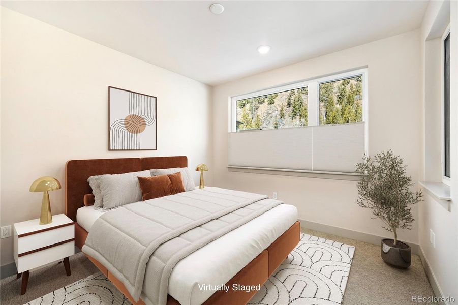 Virtually staged Primary bedroom Virtually staged Primary bedroom