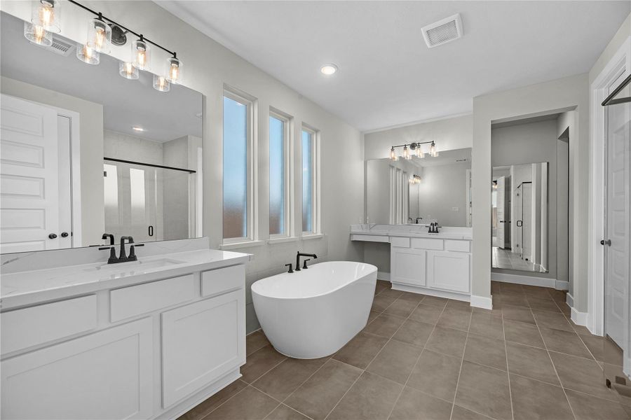 Furnished interior view inside a new home in Grange - 55', Katy (Image 6).