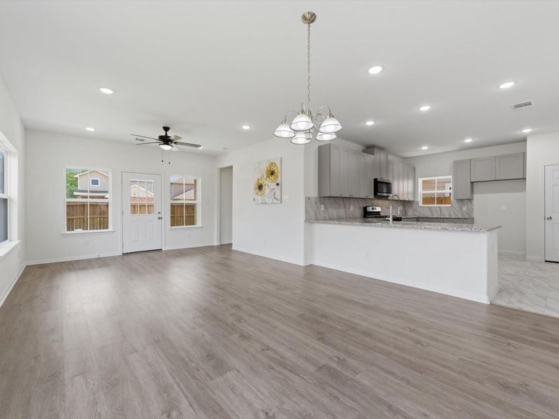 Designed for connection, the dining area offers an open and inviting setting ideal for weeknight dinners and special occasions alike. Designed for connection, the dining area offers an open and inviting setting ideal for weeknight dinners and special occasions alike.