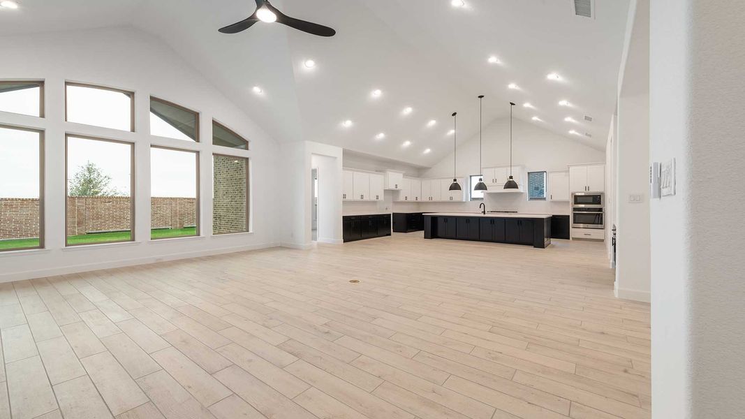 Representative unfurnished interior of a home built from the 3566W by Perry Homes in Sonoma Verde 70', Rockwall (Image 10).