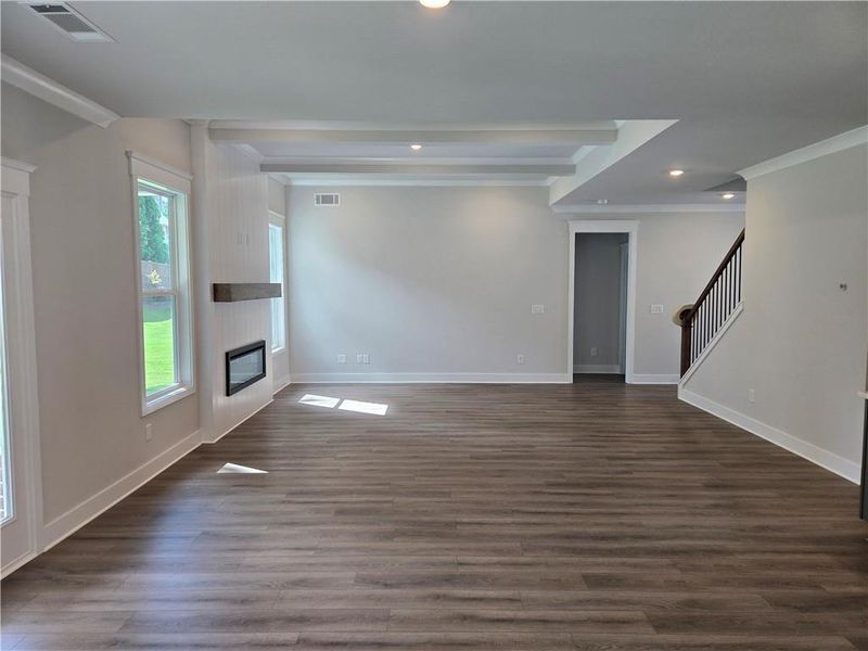 Spacious, unfurnished interior of a new home in Pinecrest Ridge, Dacula (Image 26). Spacious, unfurnished interior of a new home in Pinecrest Ridge, Dacula (Image 26).