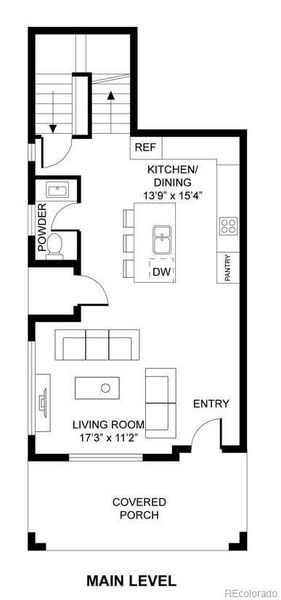 2D floor plan layout of this home in , Denver, CO (Image 25). 2D floor plan layout of this home in , Denver, CO (Image 25).