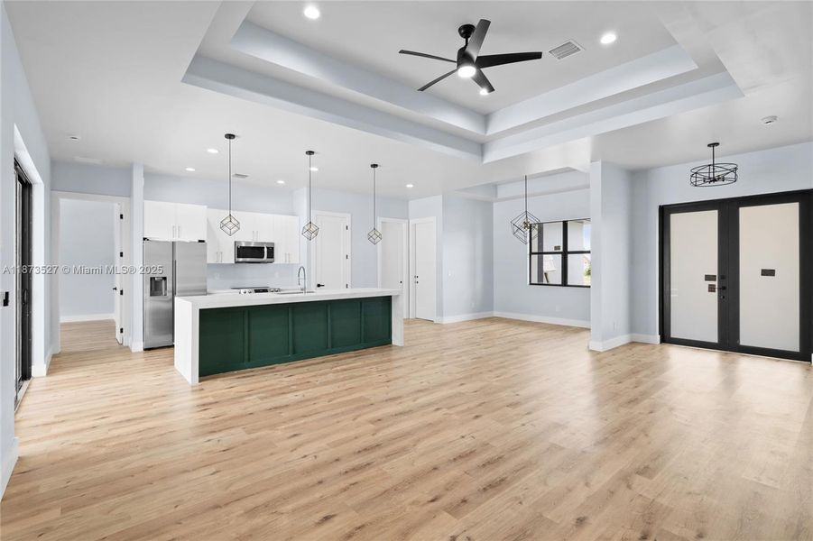 Furnished interior view inside a new home in , Cape Coral (Image 7). Furnished interior view inside a new home in , Cape Coral (Image 7).