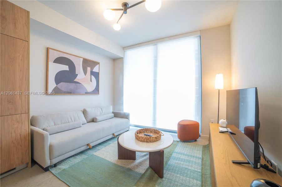 Furnished interior view inside a new home in , Miami (Image 16).
