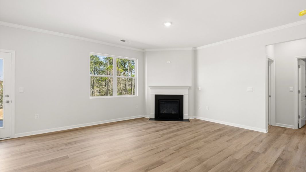 Representative unfurnished interior of a home built from the Hayden by D.R. Horton in Liberty Crossing, Braselton (Image 15).