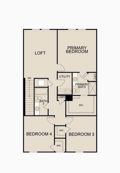 2D floor plan layout of this home in Watson Hill, Summerville, SC (Image 3).